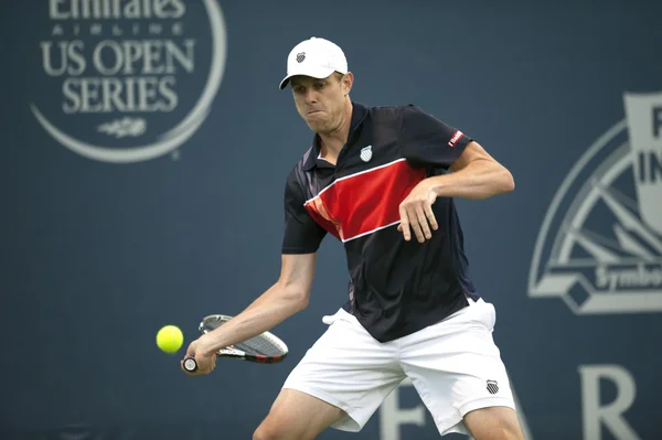 Sam Querrey en acción durante el juego — Foto de Stock