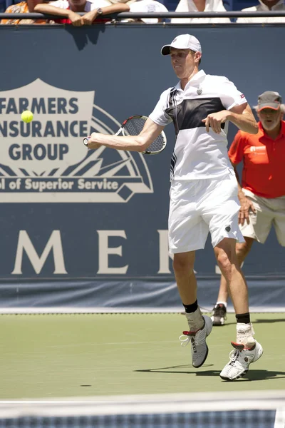 Sam Querrey en acción durante el juego — Foto de Stock