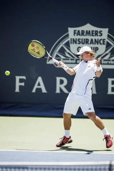 Ricardas Berankis in azione durante il gioco — Foto Stock