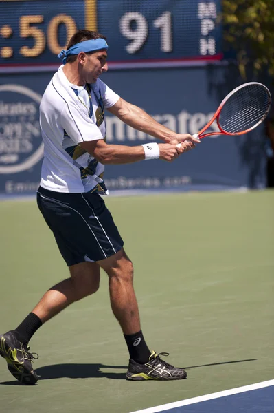 Marinko Matosevic in action during the game — Stock Photo, Image