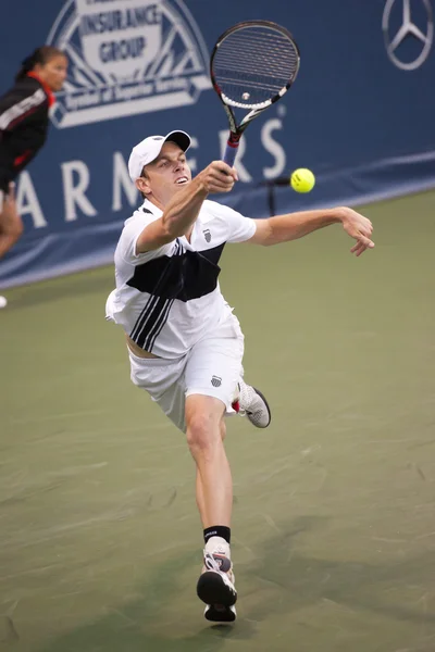 Sam Querrey in action during the game — Stock Photo, Image