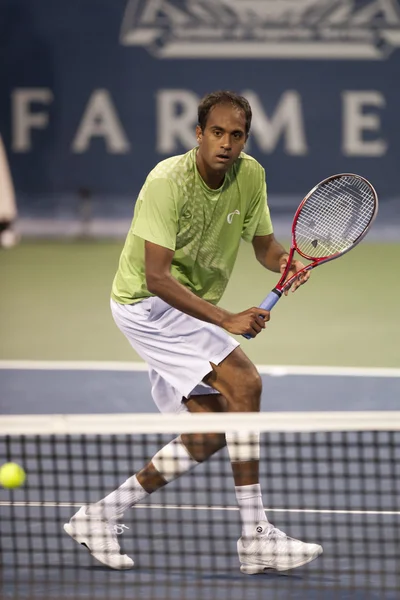 Rajeev Ram em ação durante o jogo — Fotografia de Stock