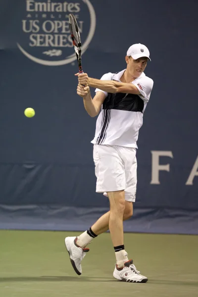 Sam Querrey in action during the game — Stock Photo, Image