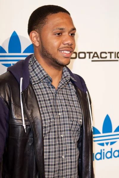 Eric Gordon llega a la fiesta VIP All-Star Weekend de la NBA co-organizada por Adidas y Snoop Dogg — Foto de Stock