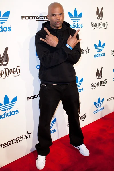 Darryl "D.M.C." McDaniels arrives at the NBA All-Star Weekend VIP party co-hosted by Adidas and Snoop Dogg — Stock Photo, Image