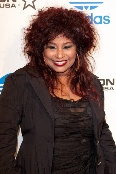 Chaka Khan arriva alla festa VIP NBA All-Star Weekend co-ospitata da Adidas e Snoop Dogg — Foto Stock