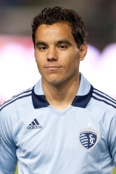 Omar Bravo, mielőtt a játék — Stock Fotó