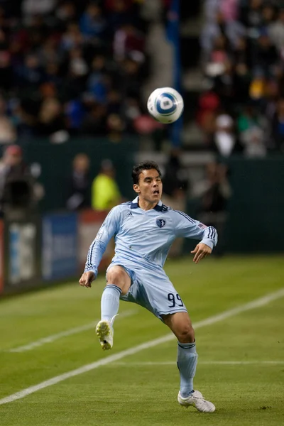 Omar bravo in actie tijdens het spel — Stockfoto