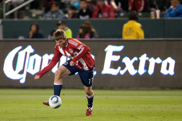 Justin Braun in action during the game — Stock Photo, Image