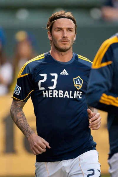 David Beckham antes del partido —  Fotos de Stock