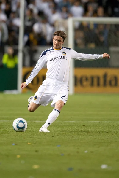 David Beckham during the game — Stock Photo, Image