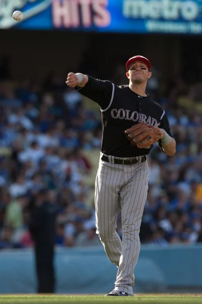 Troy Tulowitzki em ação durante o jogo — Fotografia de Stock