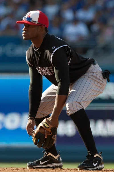 Eric Young Jr. pendant le match — Photo