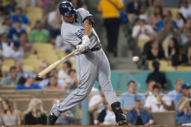 Diego Padres left fielder Kyle Blanks during the game