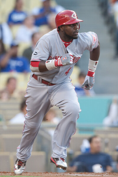 Brandon Phillips in action during the game