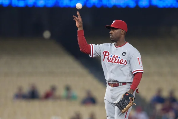 Jimmy rollins tijdens het spel — Stockfoto