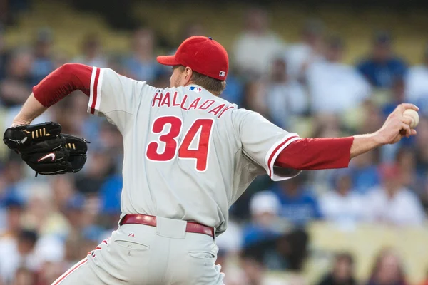 Roy Halladay lança durante o jogo — Fotografia de Stock