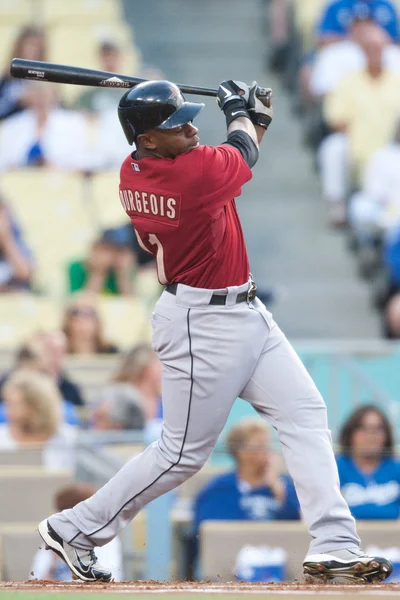 Jason Bourgeois takes a swing during the game — Stock Photo, Image