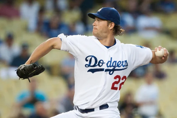 Clayton Kershaw during the game — Stock Photo, Image