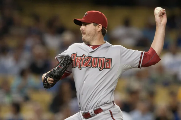 Joe Saunders pitches during the game — Stock Photo, Image