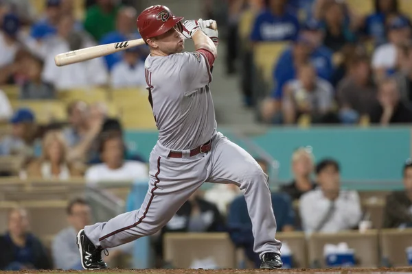 Aaron Hill no taco durante o jogo — Fotografia de Stock