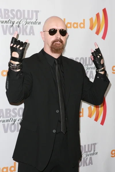 Rob Halford lead vocalist of Judas Priest arrives at the 21st Annual GLAAD Media Awards — Stock Photo, Image