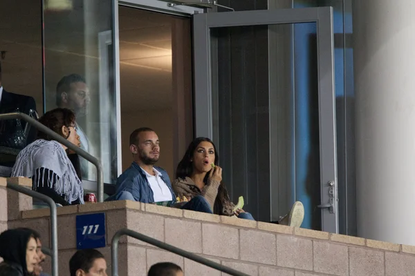 Wesley Sneijder observa el juego — Foto de Stock