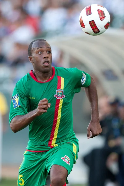 Anthony Straker en action pendant le jeu — Photo