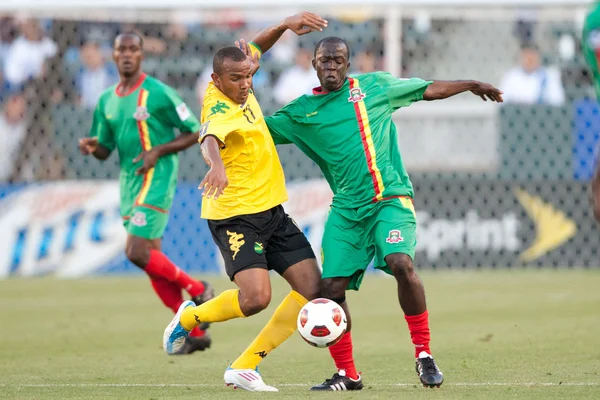 Rodolph Austin and Patrick Modeste in action during the game — Stock Photo, Image