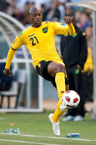 Luton Shelton em ação durante o jogo — Fotografia de Stock