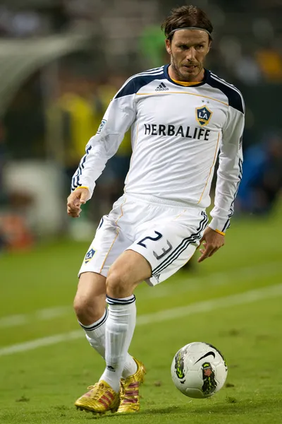 David Beckham during the game — Stock Photo, Image