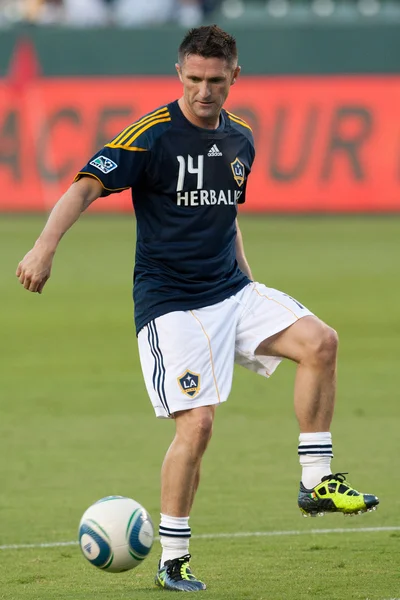 Robbie Keane se calienta antes del juego — Foto de Stock