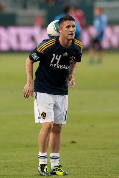 Robbie Keane warms up before the game — Stock Photo, Image