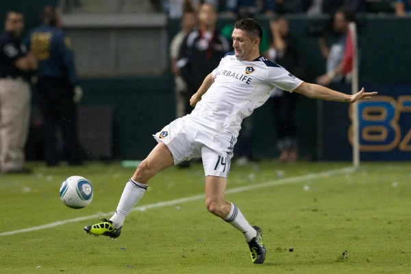 Robbie keane i aktion under spelet — Stockfoto