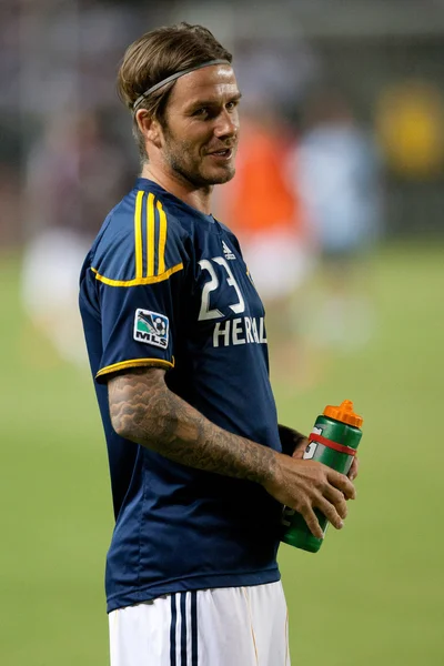 David Beckham vor dem Spiel — Stockfoto