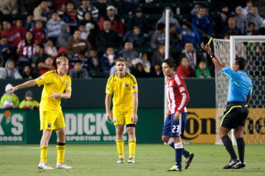 Chad marshall, kevin burns, oyun sırasında hakem için şikayet