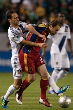 Marcelo Sarvas and Ned Grabavoy in action during the game