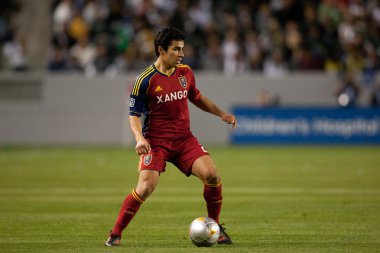 Tony beltran eylem sırasında major league soccer oyunu