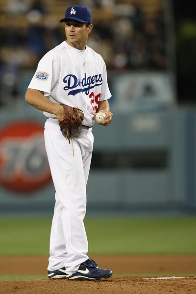 TED LILLY at the mound during the game — Stock Photo, Image