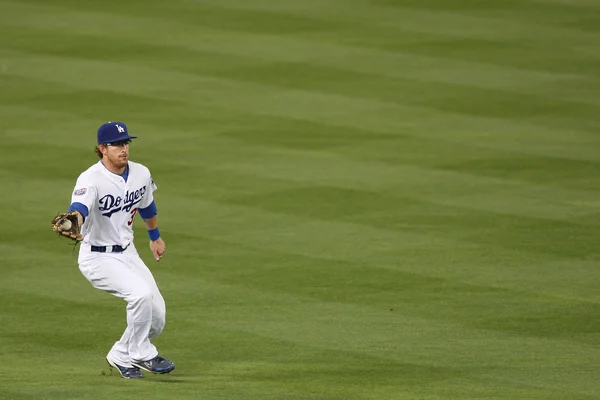 JAY GIBBONS fields the ball during the game — Stock Photo, Image