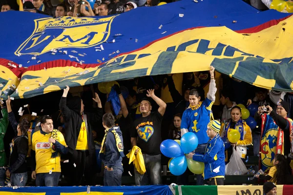 Fans del Club America antes del inicio del juego — Foto de Stock