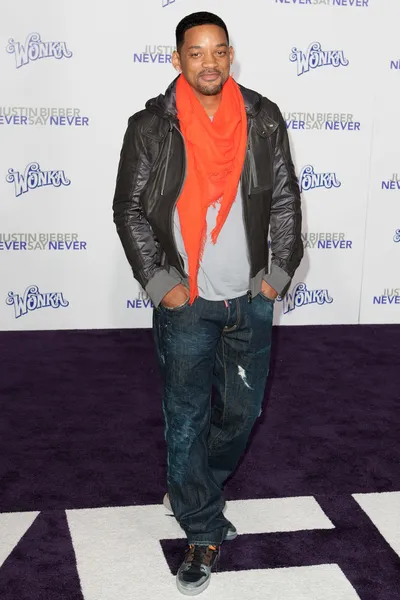 WILL SMITH llega a Paramount Pictures Justin Bieber: Never Say Never premiere — Foto de Stock