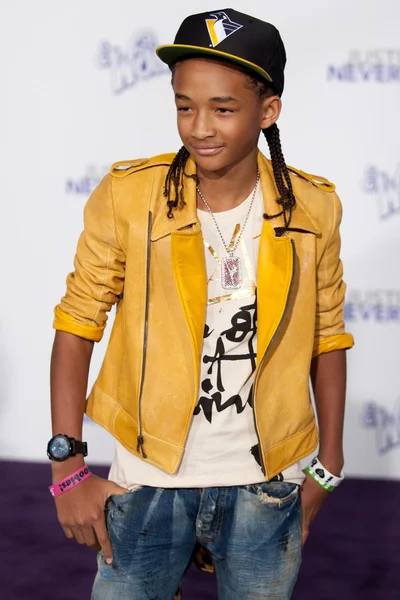 JADEN SMITH arrives at the Paramount Pictures Justin Bieber: Never Say Never premiere — Stock Photo, Image