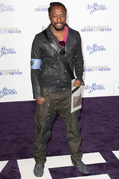 WILL.I.AM chega ao Paramount Pictures Justin Bieber: Nunca diga Nunca estréia — Fotografia de Stock