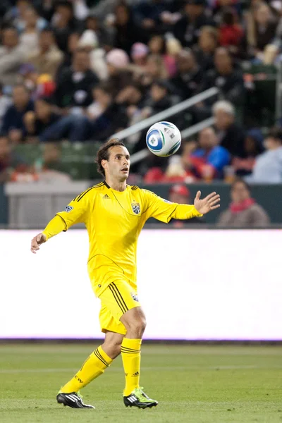 Sebastian miranda major league soccer oyun sırasında top denetler