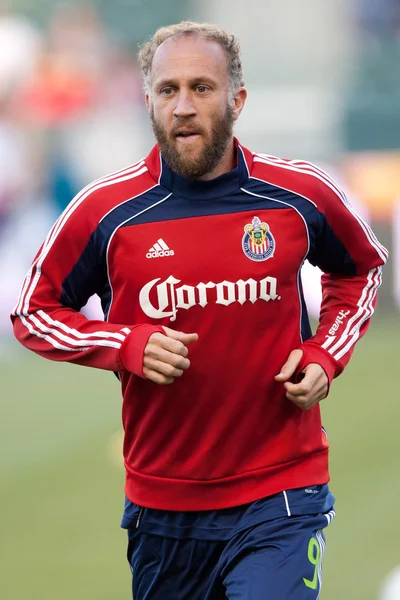 Simon Elliott warms up before the Major League Soccer game — Stock Photo, Image