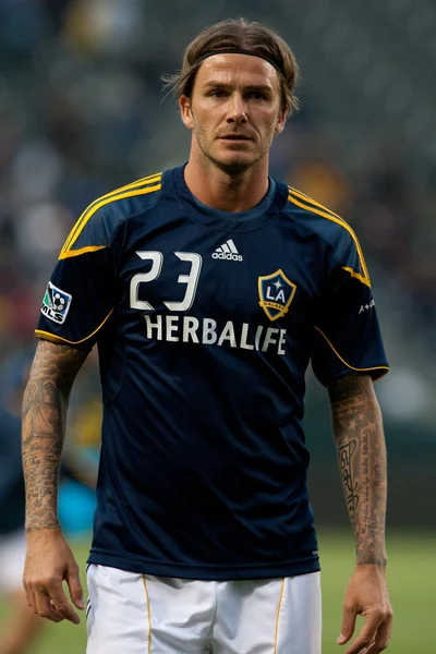 David Beckham antes del partido —  Fotos de Stock