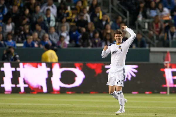 David Beckham during the game — Stock Photo, Image