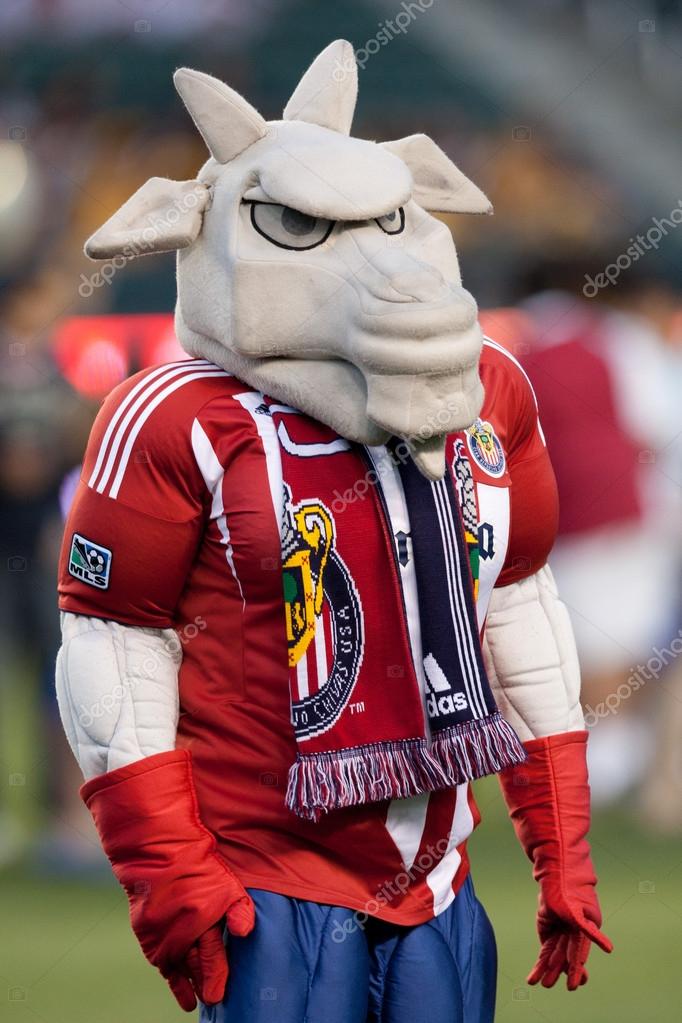Chivas USA mascot before the Major League Soccer game between the