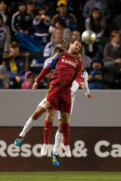 Kyle beckerman ve marcelo sarvas eylem sırasında major league soccer oyunu